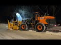 Snow Removal Graders And Snow Blower Moving Heavy Snow