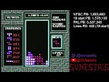 PAL Official WR (7,561,460) Third ever glitched colours in NES Tetris.