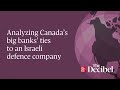 Analyzing Canada’s big banks’ ties to an Israeli defence company