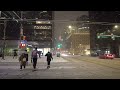 🇨🇦 【4K】❄️❄️❄️ EXTREME SNOWSTORM in Downtown Vancouver BC, Canada.