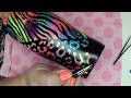 Glitter Swirl Zebra & Leopard Peek a boo Tumbler