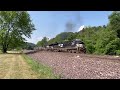Making my way down the Pittsburgh line Part 2 with two heritage units!