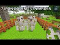 Iron Golems vs warden: who will win the Battle #Minecraft #IronGolem #Warden #MinecraftBattle