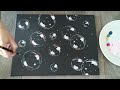 Bubble Painting Tutorial│How To Paint Bubbles│Easy Acrylic Painting