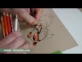 ASMR | Prismacolor Pencil Drawing Tutorial | Pokemon - Flareon (NO TALKING)