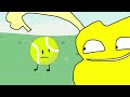 Tennis Ball encounters a faceless clone of himself animated [(bfdi)]