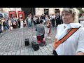 Covent Garden Opera singing busker - London, 18th May.2024.