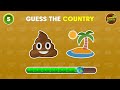 Guess the COUNTRY by Emoji? 🌎 Monkey Quiz
