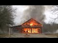 *BARN FIRE* Training Burn Destroys Barn From Start to Finish