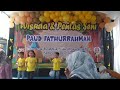 wisuda dan pensi paud Faturahman.. penampilan kelas playgroup tarian banana caca..#bananachacha