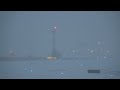 (4K) Air India Boeing 777-300ER Landing Blizzard / Snowstorm Chicago O'Hare International Airport