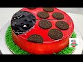 Lady bug cake || Trending cake decorations || cakes || Cake designs || Jasmins bakes || Malayalam ||