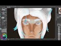 Painting my character Yami as a portrait (progress video)