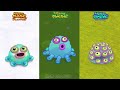 My Singing Monsters Vs The Lost Landscapes Vs Dark Island  Redesign Comparisons ~ MSM