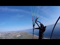 I flew a 12m miniwing with my paramotor!