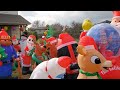 Our Christmas Inflatables Display 2023 Day & Night View!