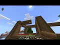 Building a house on my Skyblock island | Minecraft