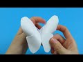 How to make a paper butterfly. White origami butterfly.
