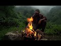 100 Year Old Abandoned Village House - Bread making in chipped stone - Primitive water mill