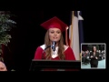 Graduation Welcoming Speech CyWoods 2017