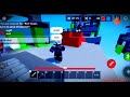 Reaching 100 wins in Roblox bedwars mobile