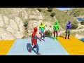 GTA 5 Epic Ragdolls | RED SPIDERMAN VS RED MINION VS GREEN MINION (Euphoria Physics, Funny Fails) #7