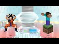 Goku VS Minecraft POWER LEVELS All Mobs, Enemies, Myths & Steve (DB/DBZ/GT/DBS)