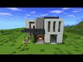 Minecraft: How to build a MODERN SIMPLE DESIGN HOUSE