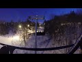 Night Time Skiing - Riding The Lift