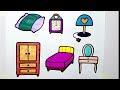 how to color in bedroom full tutorial / satisfying coloring video