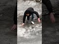 Guy Falls Through Frozen Lake After His Friend Kicks A Hole In It