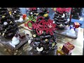 chocolate christmas tree and snowman meringue cookies / 초콜릿 크리스마스 트리와 귀여운 눈사람 머랭쿠키