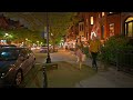 Boston 4K HDR - Night Walk - 90 minutes