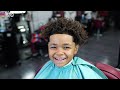 10 YEAR OLD SON HAIRCUT TUTORIAL: LOW FADE | CURLY TOP | UNDERCUT