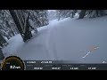 Stormy Glade Skiing Powder Day at Mt Bachelor Feb 27