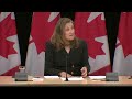 Inflation cooling to 2.7 per cent is 'really good news' for Canadians: Chrystia Freeland