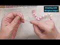 Easy, beautiful pink and white pearl bracelet