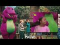 Barney & Friends I Love You Multilanguage Comparison