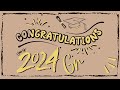 Congratulations Class Of 2024 Graduation Background Video