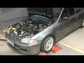 Civic EG D16z6 Dyno pull 240 hp @ 7 psi