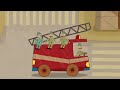 Car Toons full episodes! A fire truck, a tractor & a water tank truck. Cars and trucks.
