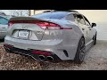 2022 Kia Stinger Gt2 Cold Start ( Mbrp cat-back exhaust with ark mid pipes!