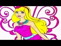 Barbie Coloring Pages | How to Draw and Color Fairy Barbie Coloring Book for Kids