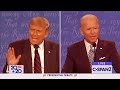 Trump and Biden arguing, complaining and drama