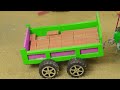 Diy tractor mini Bulldozer to making concrete road | Construction Vehicles, Road Roller #87