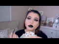 Full Coverage GOTH Makeup Tutorial! + Short Hair Braid Bun Updo!