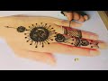 Simple Gol Tikki Mehndi Design for Hands / Easy Arabic Mehendi design ~beginner mehndi design hand