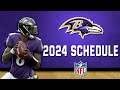 Baltimore Ravens 2024 Schedule Release - NFL Gameplan