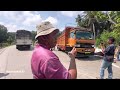 Multi Axle Truck Loading 70 Tons Climbing Frog Hill