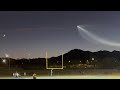 Starlink 4-31 launch from Vandenberg over East Phoenix, Arizona. 27 October 2022.